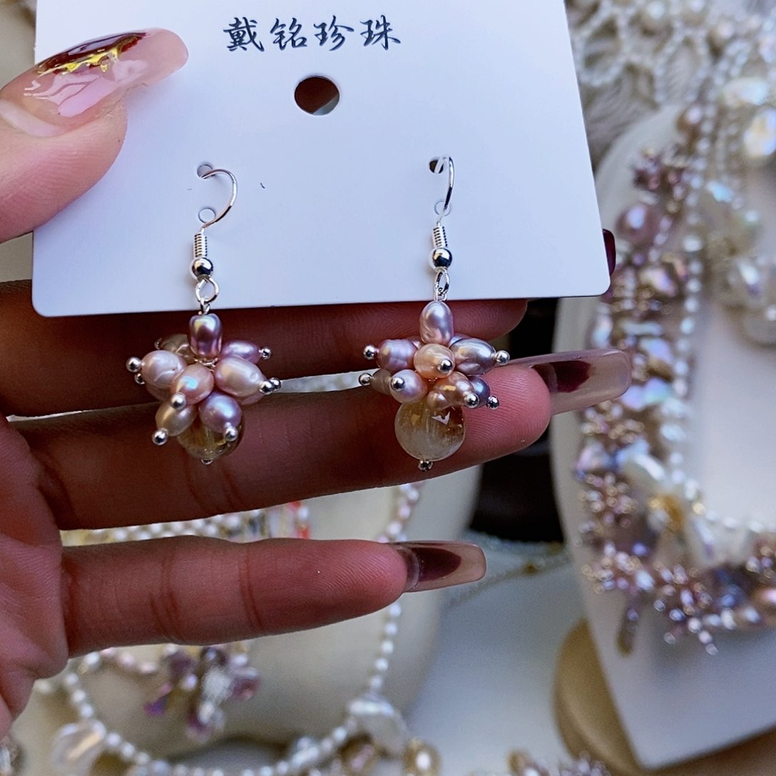 淡水珍珠颈饰银S925镶嵌