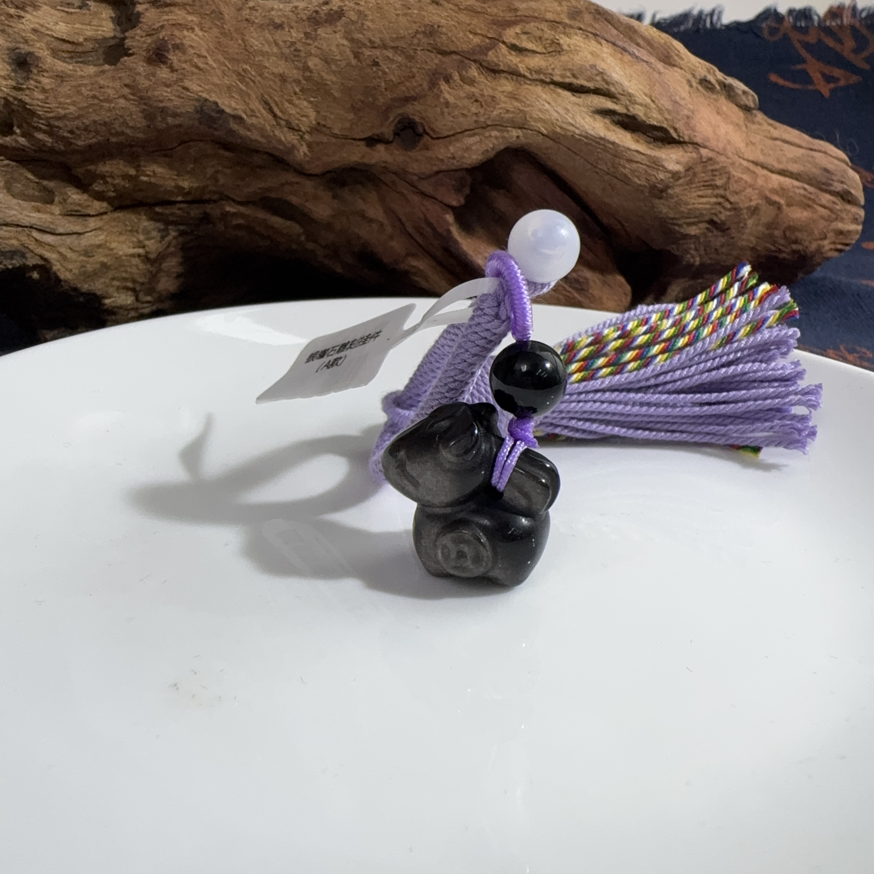 银曜石雕刻挂件（紫色款）