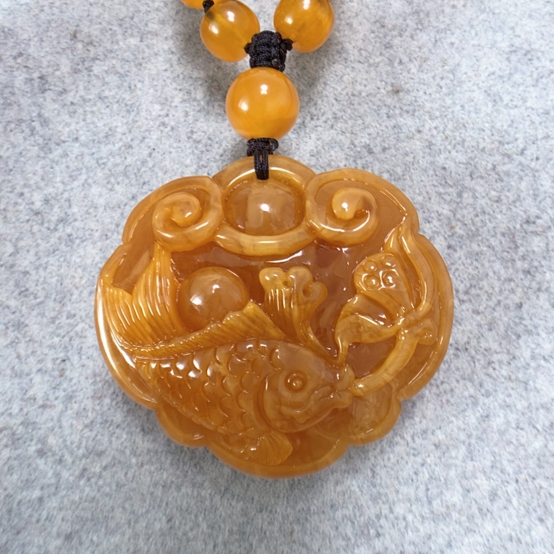 蜜蜡项链未镶嵌蜜蜡吊坠