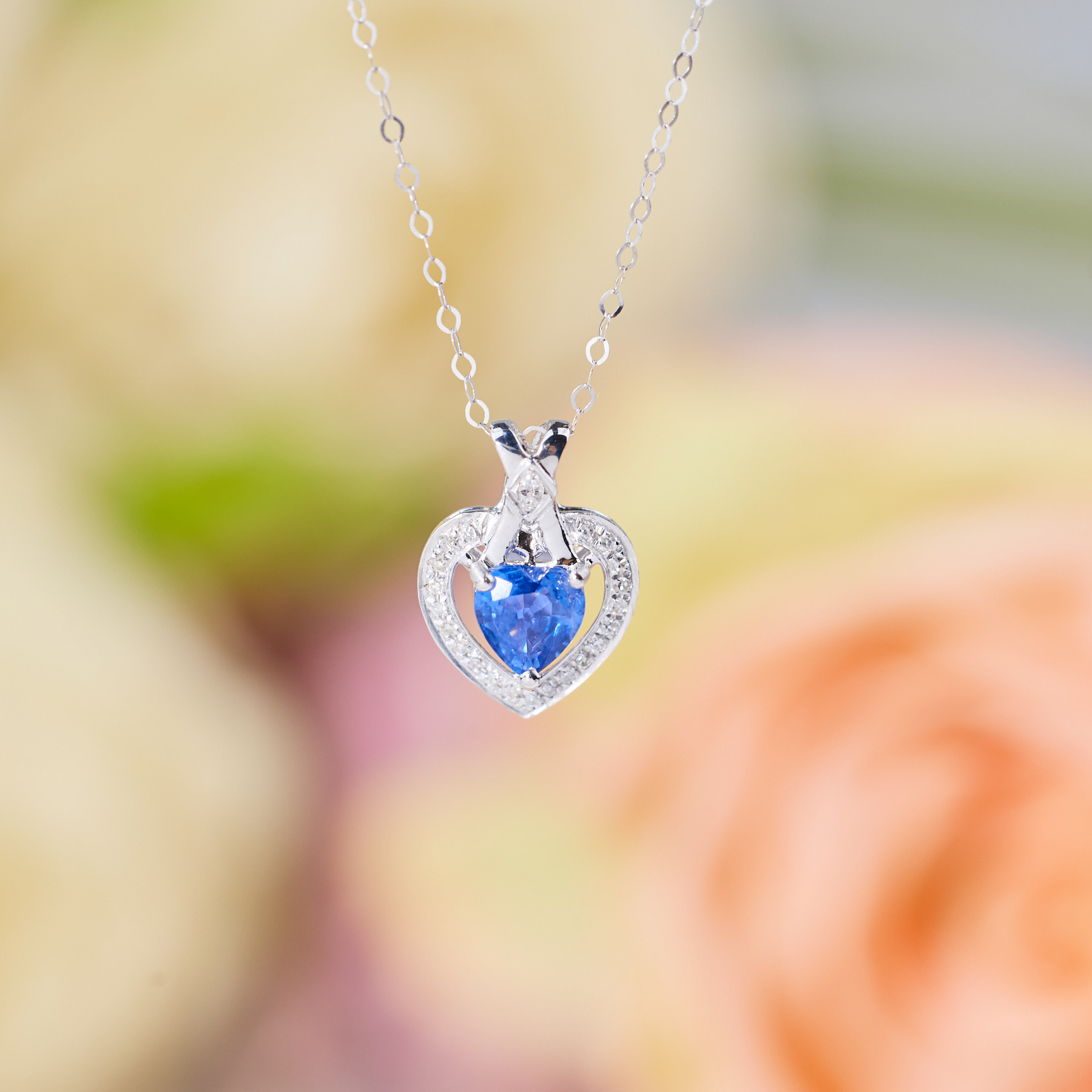 【歪歪】玄裳*蓝宝石项链*18K金镶嵌U7230