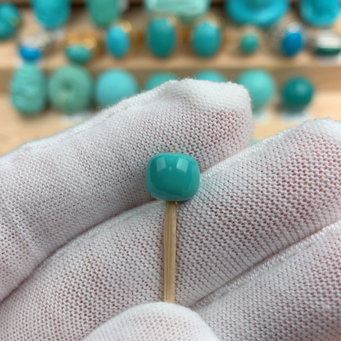 绿松石配饰未镶嵌8.1-7.1mm