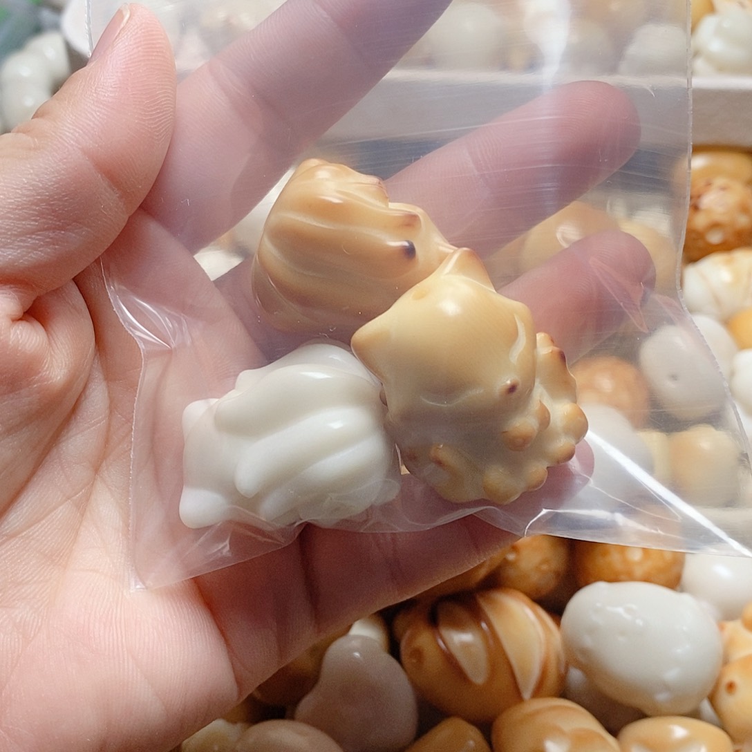 暖***缘菩提根/象牙果把件全品三颗