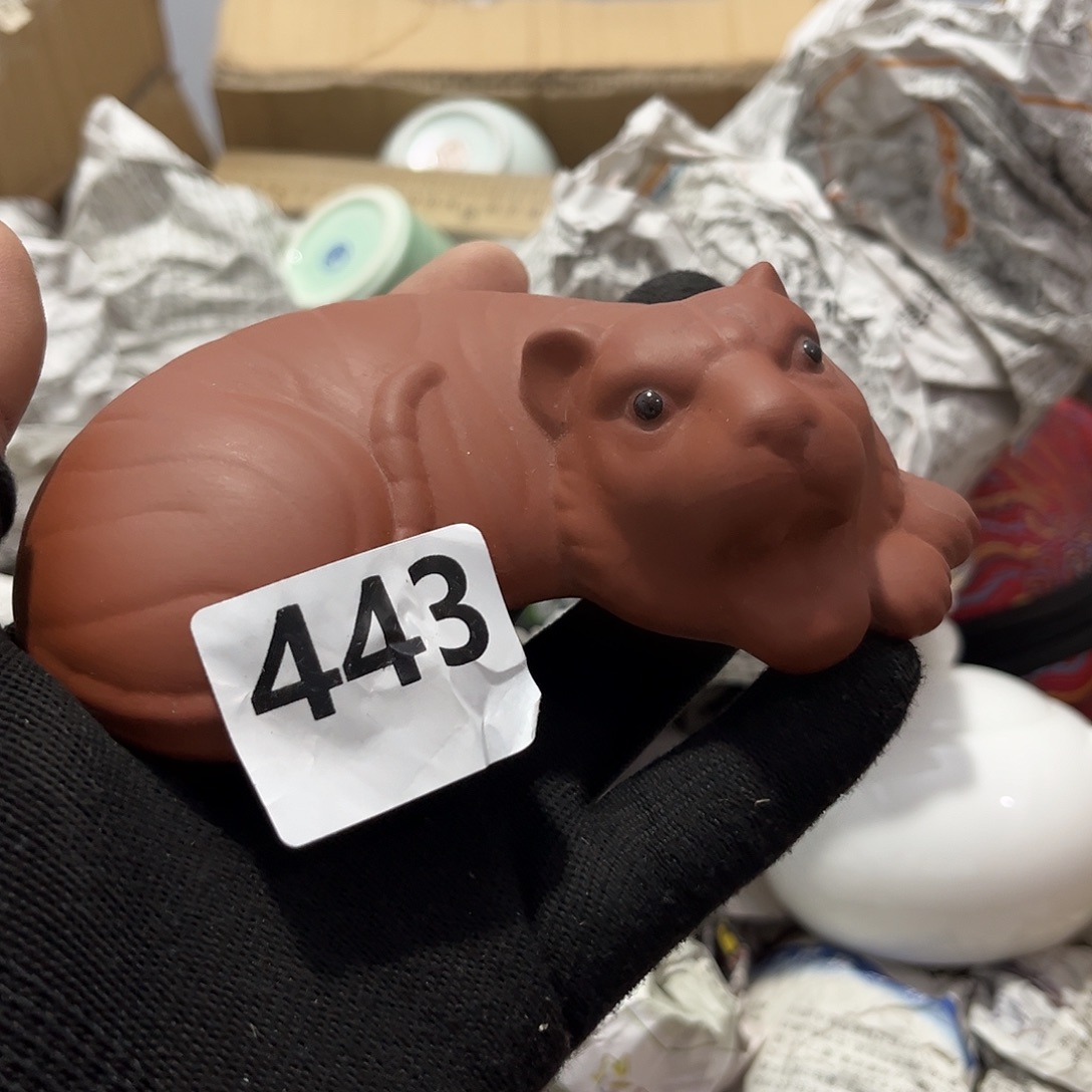 瓷片茶摆件工艺品摆件666