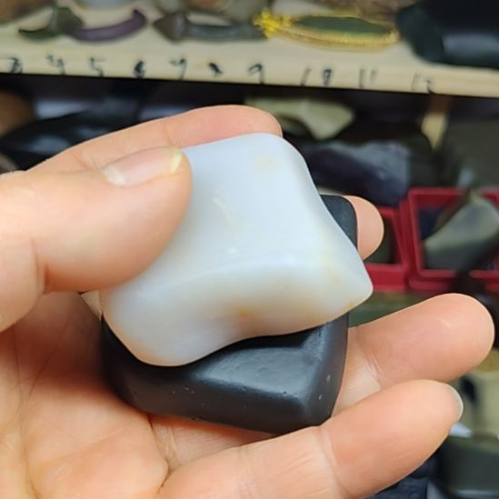 石材原石摆件，对石