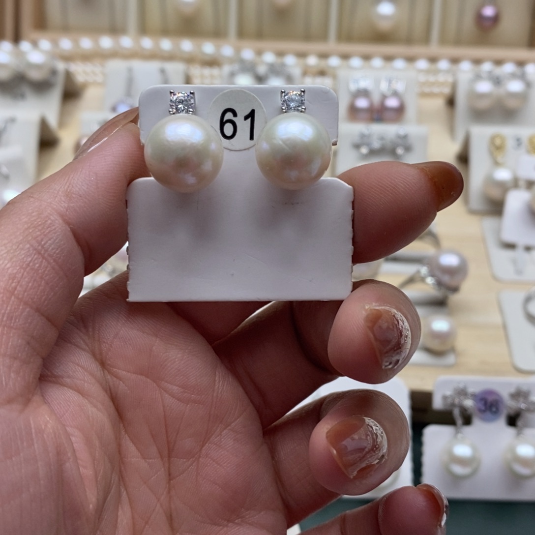 淡水珍珠颈饰银S925镶嵌