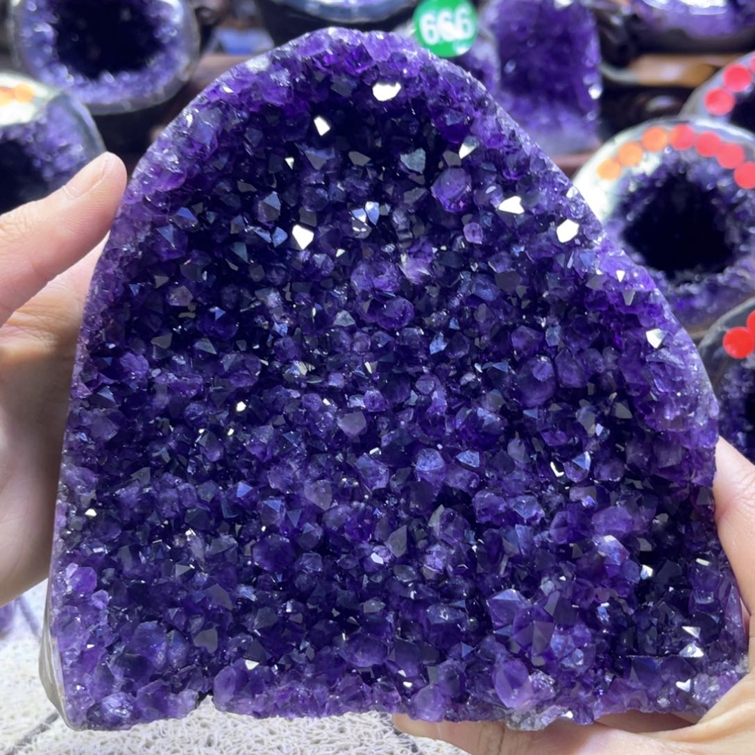 紫晶摆件未镶嵌紫水晶