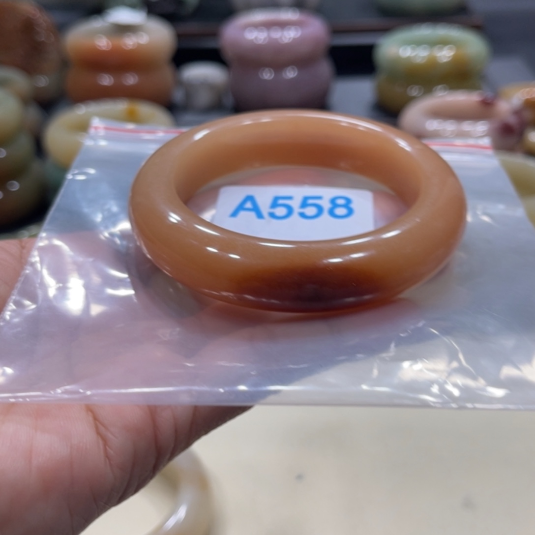 未镶嵌手镯石英岩玉原*清