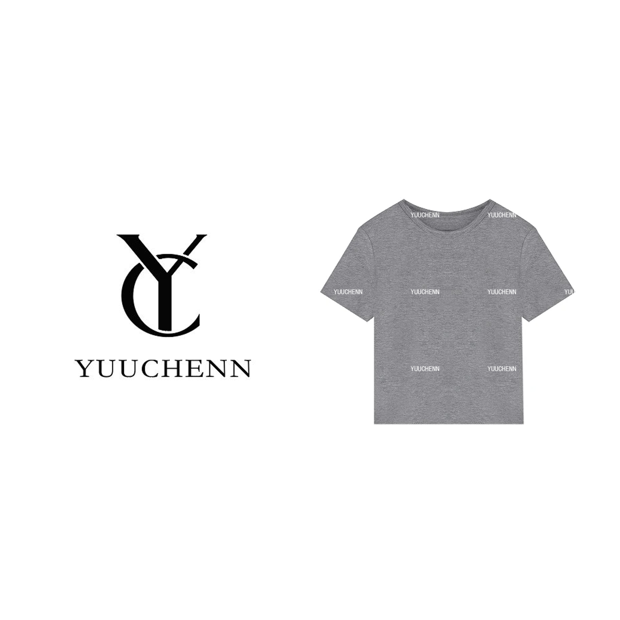 YUUCHENN 圆领修身纯色短袖T恤T8512039AD