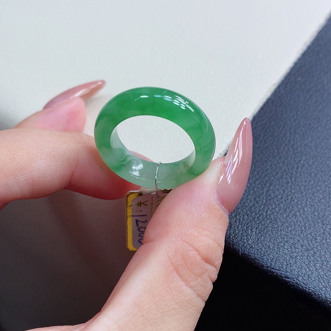 未镶嵌戒指翡翠14-15号