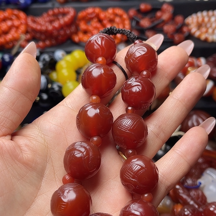 卍***玛瑙/玉髓未镶嵌手链