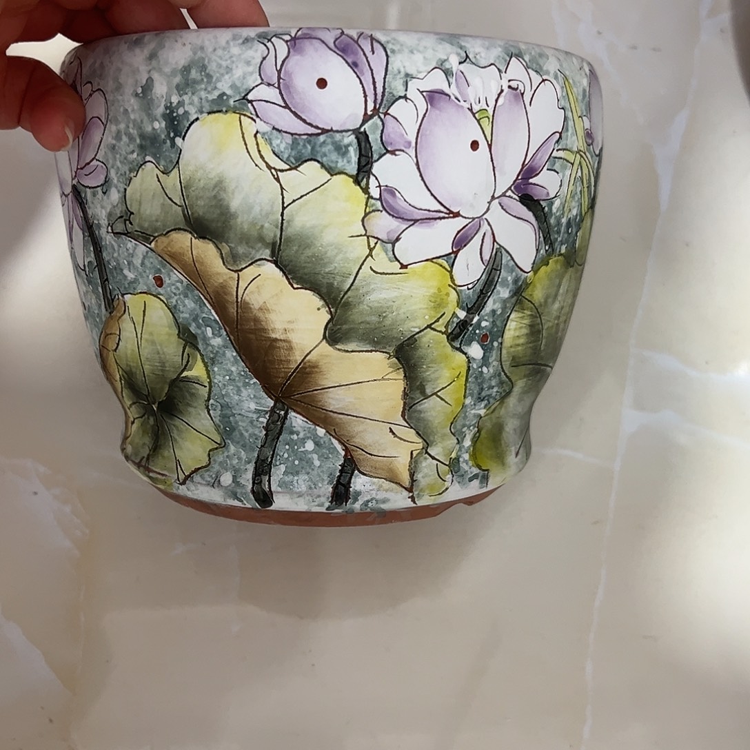 景德镇炫彩手绘口14.5高13