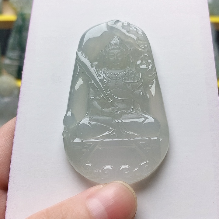 张***哥翡翠未镶嵌吊坠(不含链)虚空藏菩萨