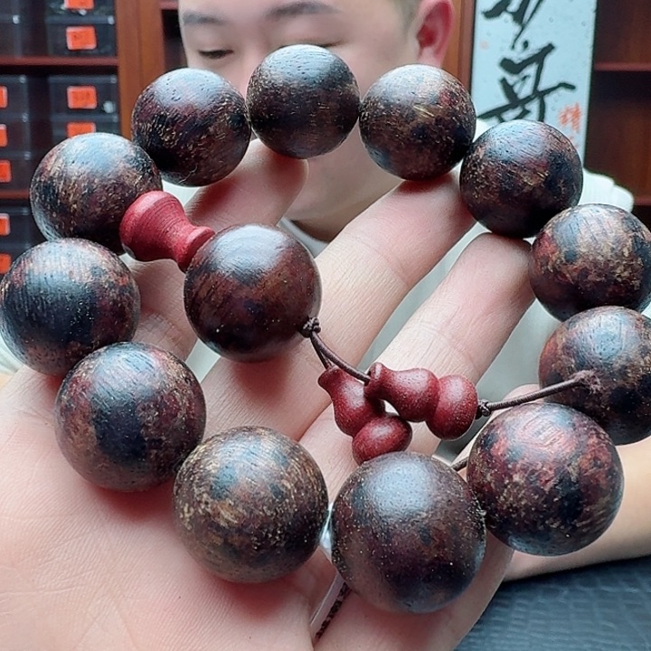 阴沉木无事牌手串36