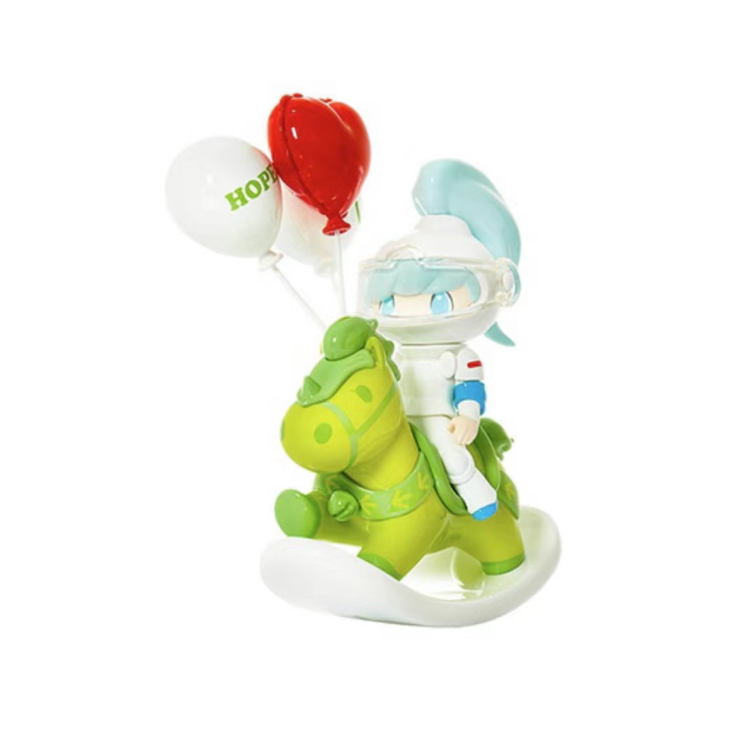 绿马小骑士潮流摆件