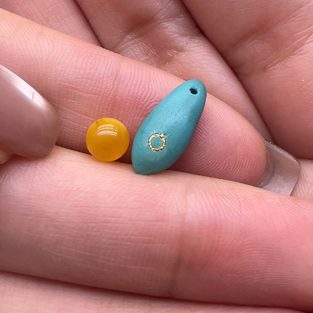 琥珀未镶嵌裸石配件