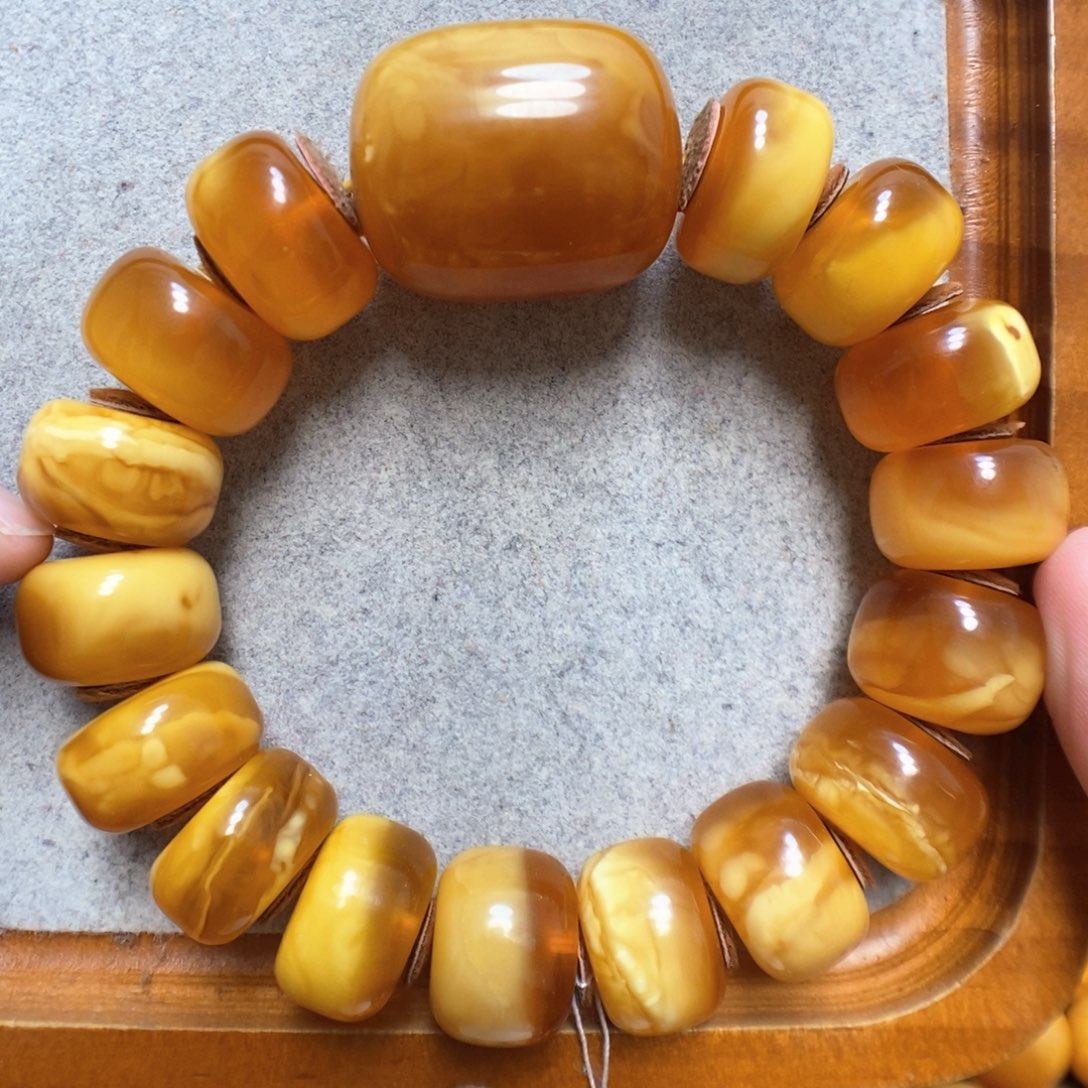 蜜蜡手串未镶嵌蜜蜡手串