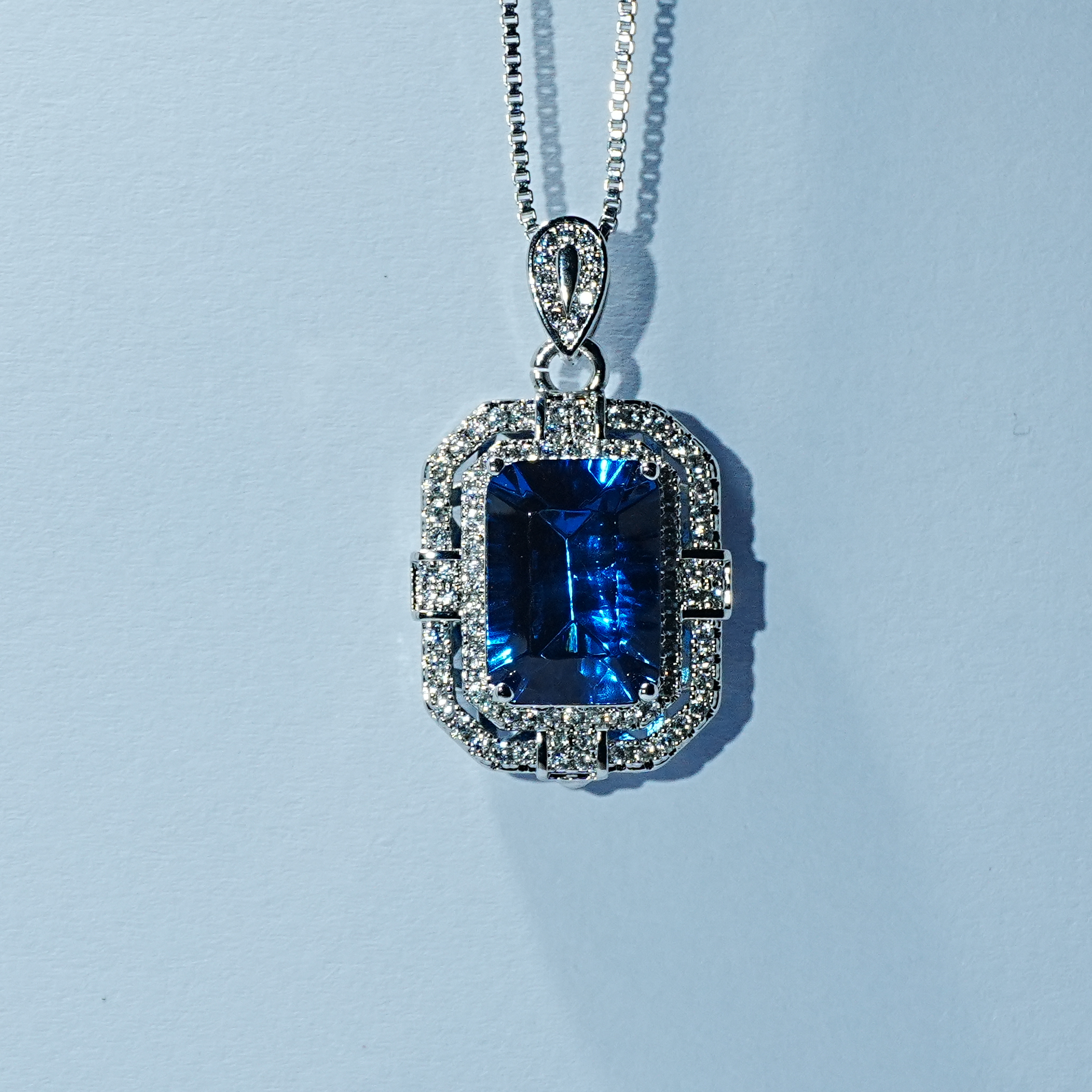 矿区高定-典藏轻奢-蓝宝石-吊坠  518