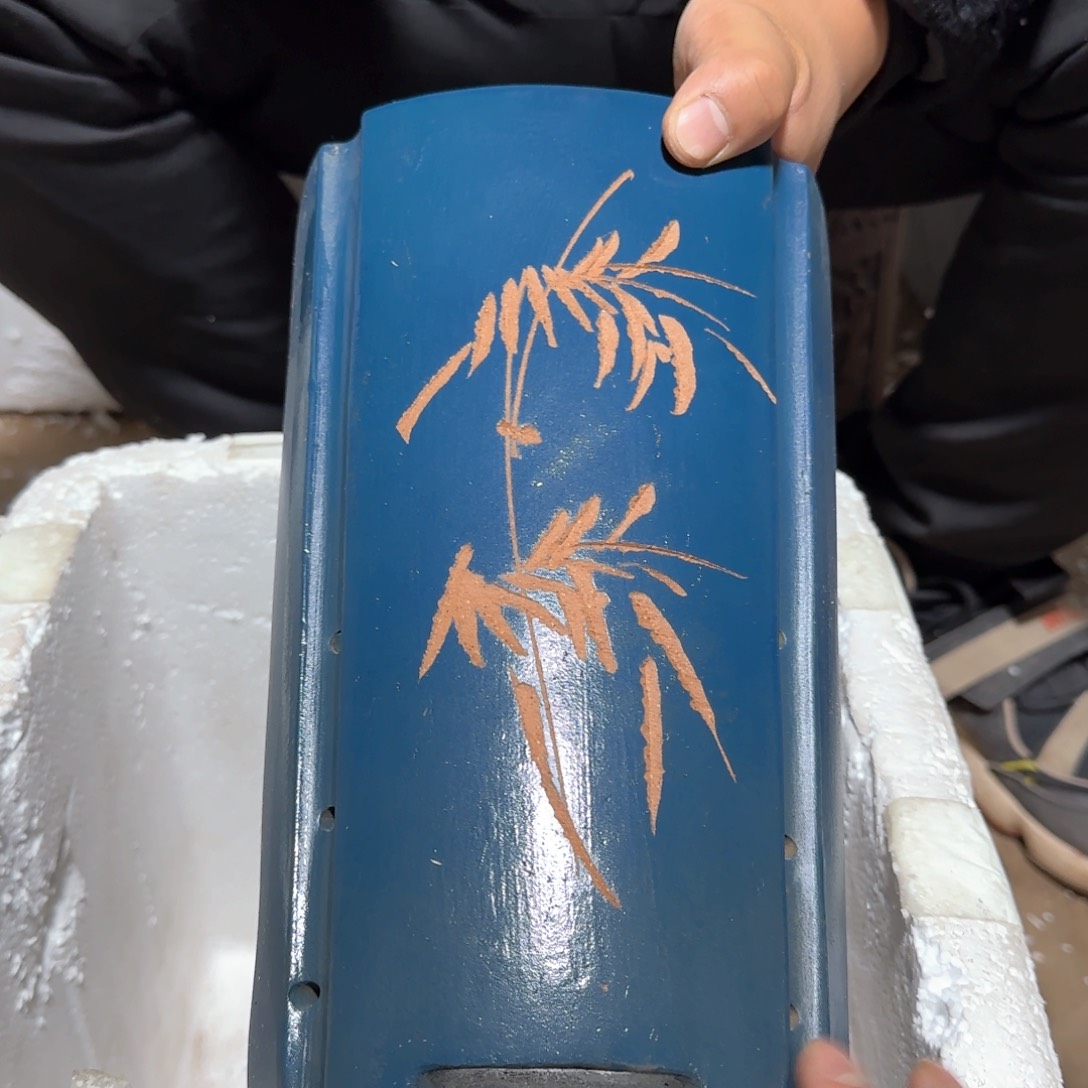 紫砂花盆口径16高度26