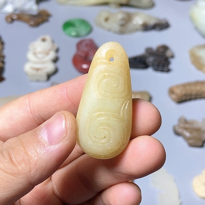 和田玉未镶嵌颈饰159