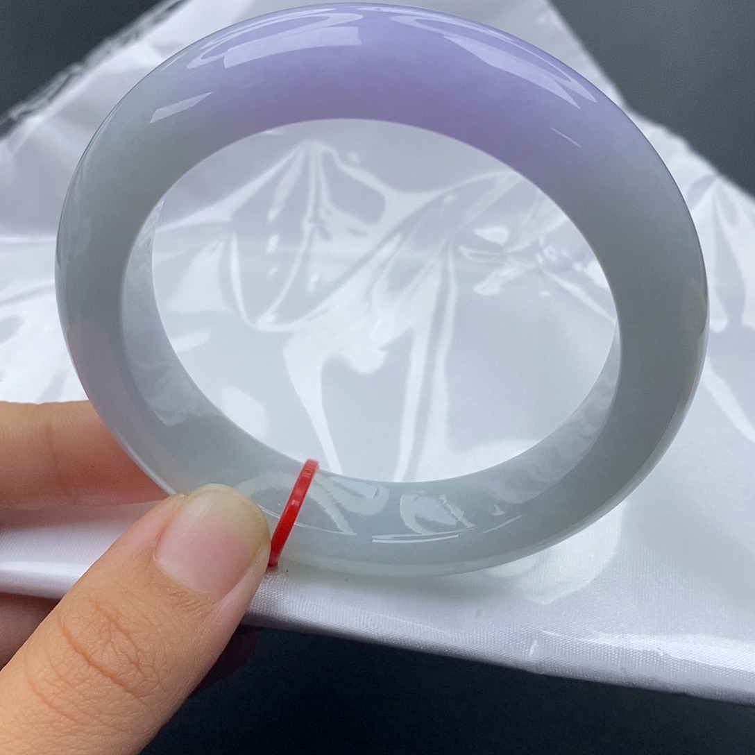 翡翠未镶嵌手镯5657正圈