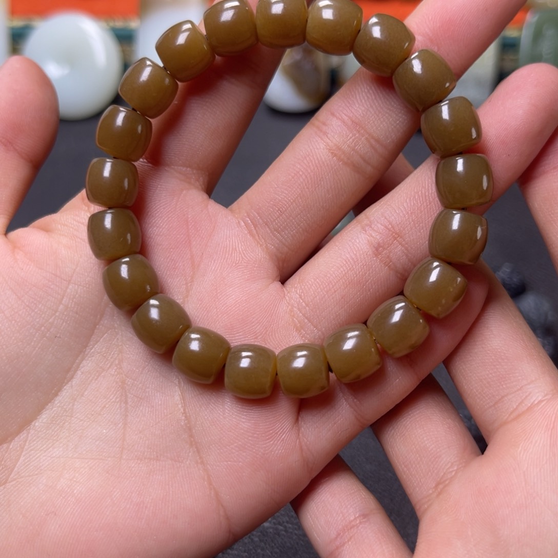 和田玉手串未镶嵌