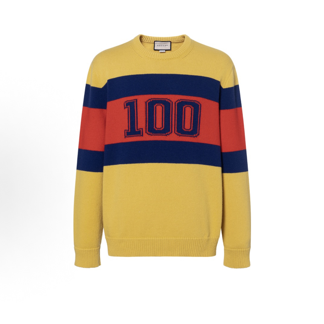 未使用 GUCCI/古驰 字母LOGO刺绣毛衣LYGP245