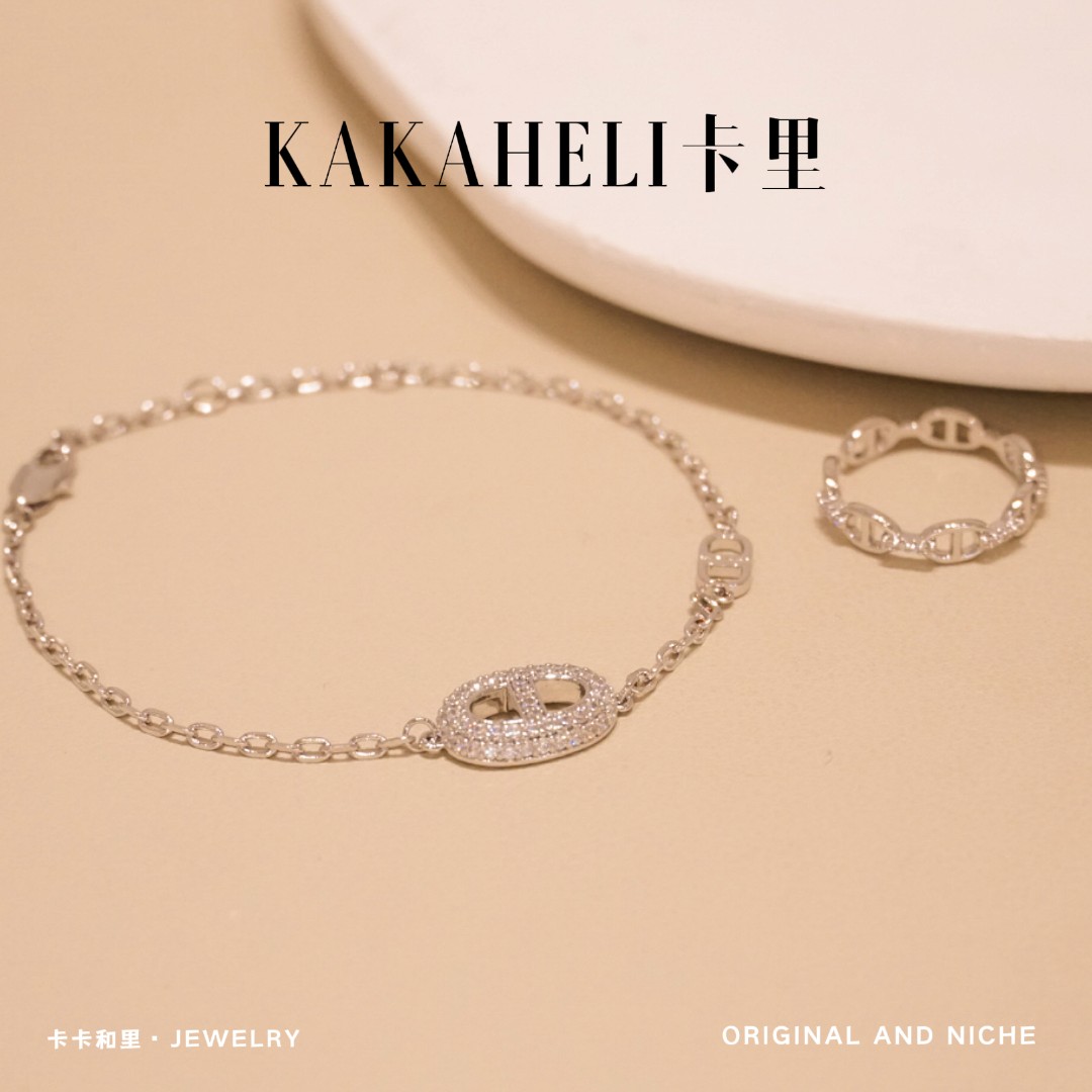 铜合金手链 贵气高级感镶嵌套装【两件套】BB-146