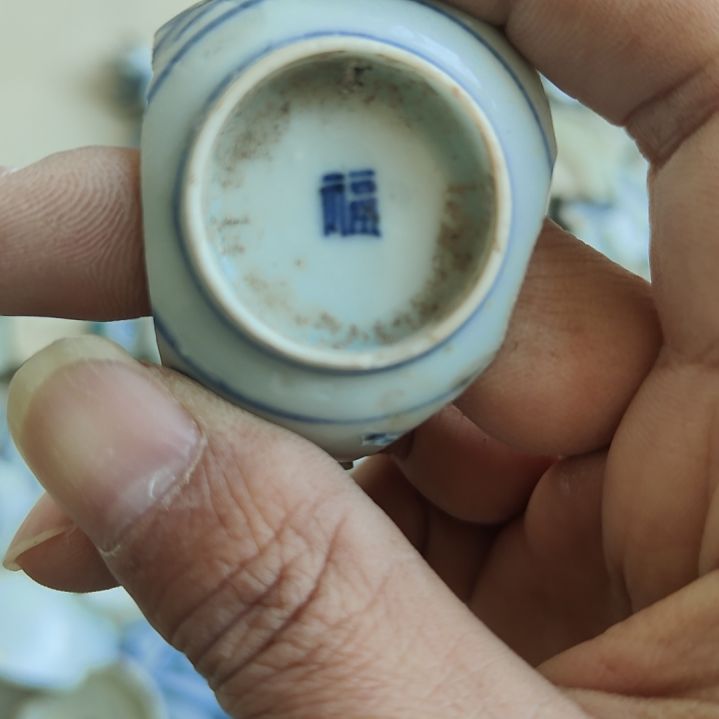 瓷片景德镇青花瓷片标本