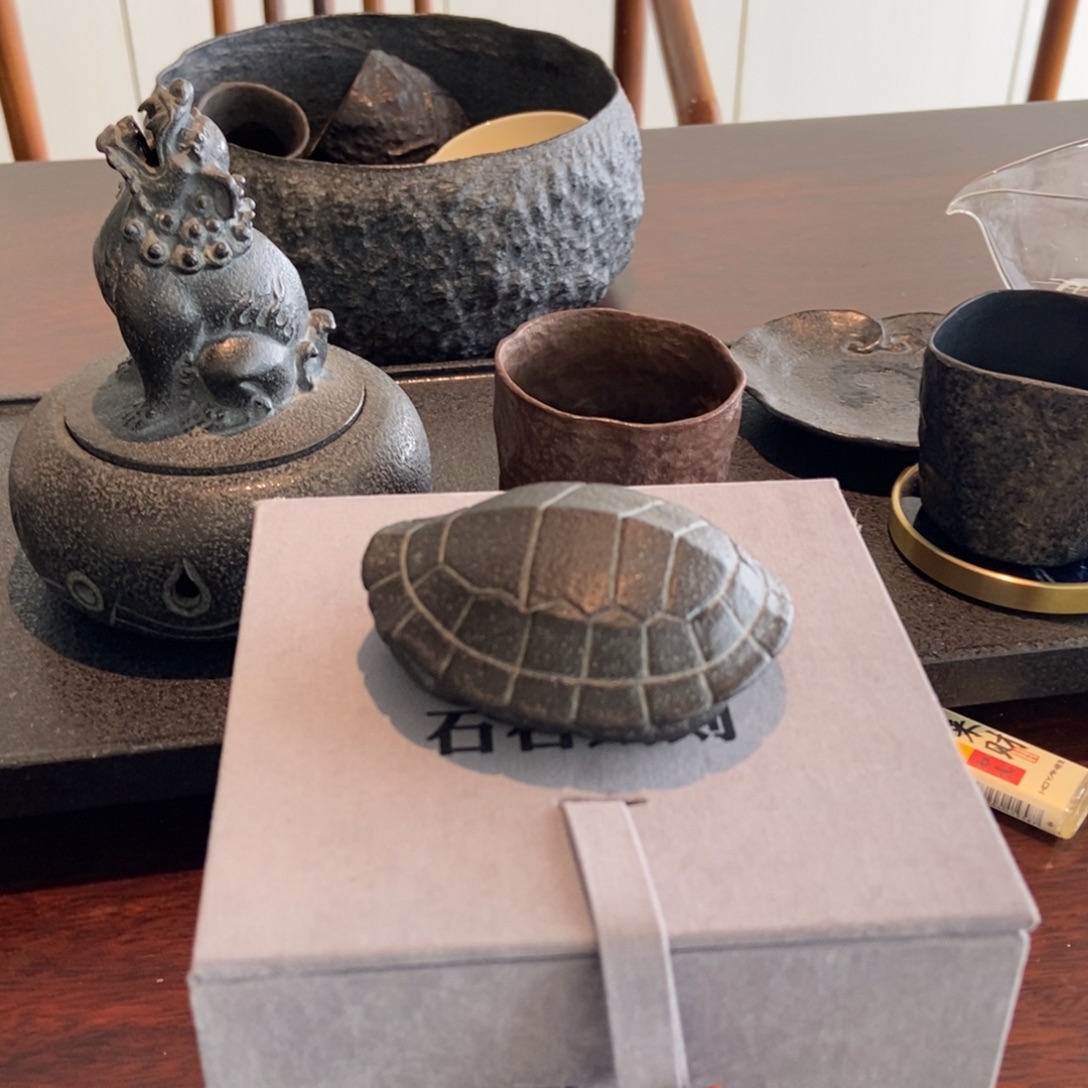 石石刻刻天然乌金石龟壳