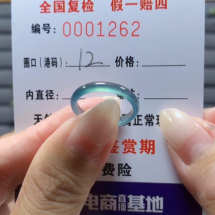 翡翠未镶嵌戒圈1262