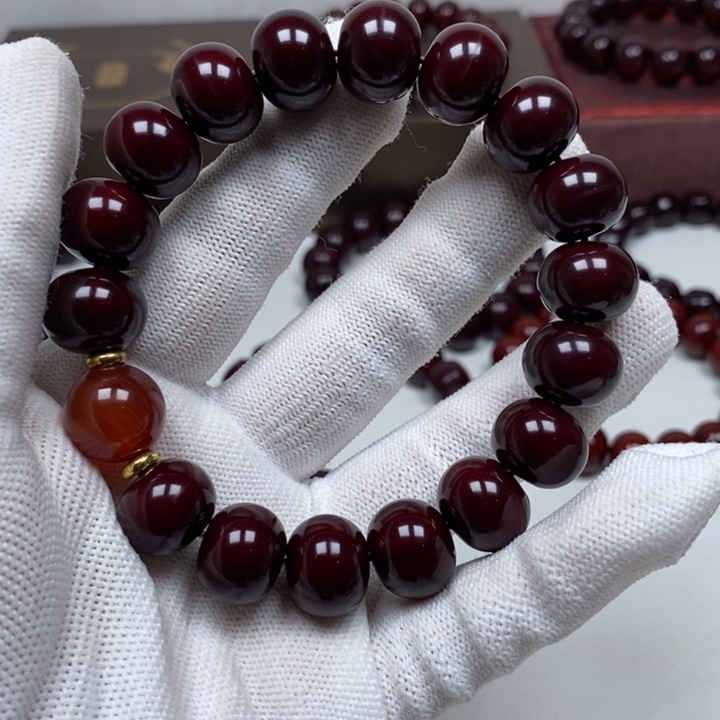 核桃手串/手链达*猴头雕刻