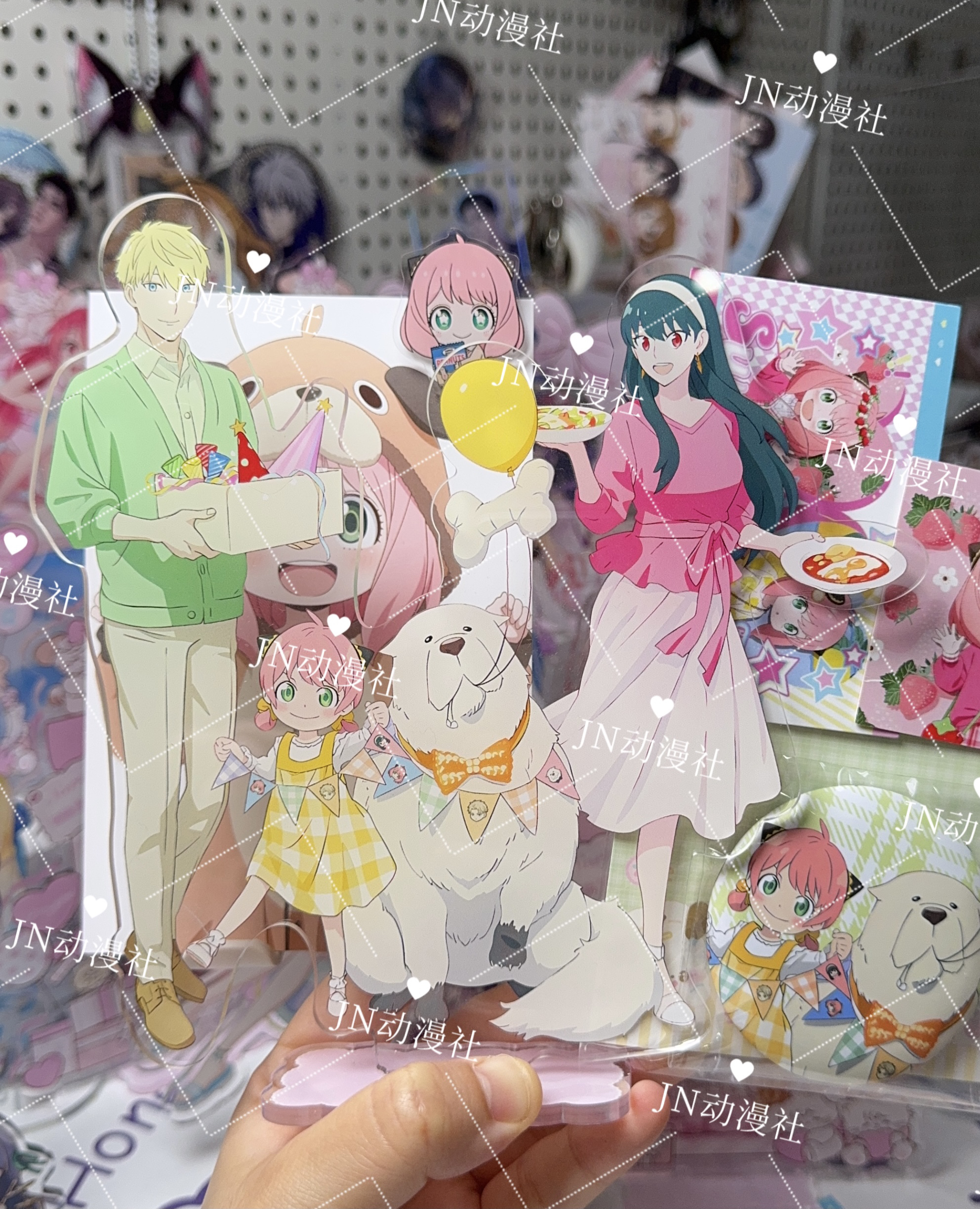 间谍过家家阿尼亚全家福大立牌（17cm单插）