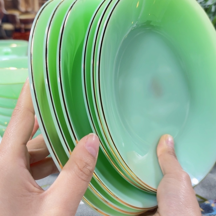 景德镇陶瓷景德镇陶瓷8寸深6个