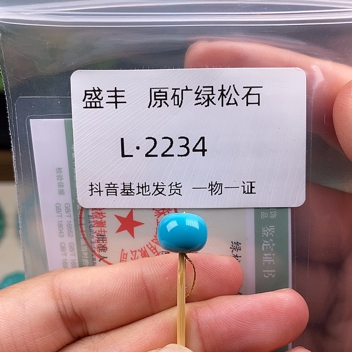 绿松石未镶嵌珠宝奇石10.0✖️7.7