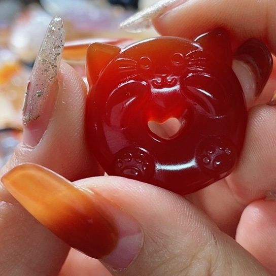 玛瑙/玉髓吊坠(赠链)未镶嵌万***修