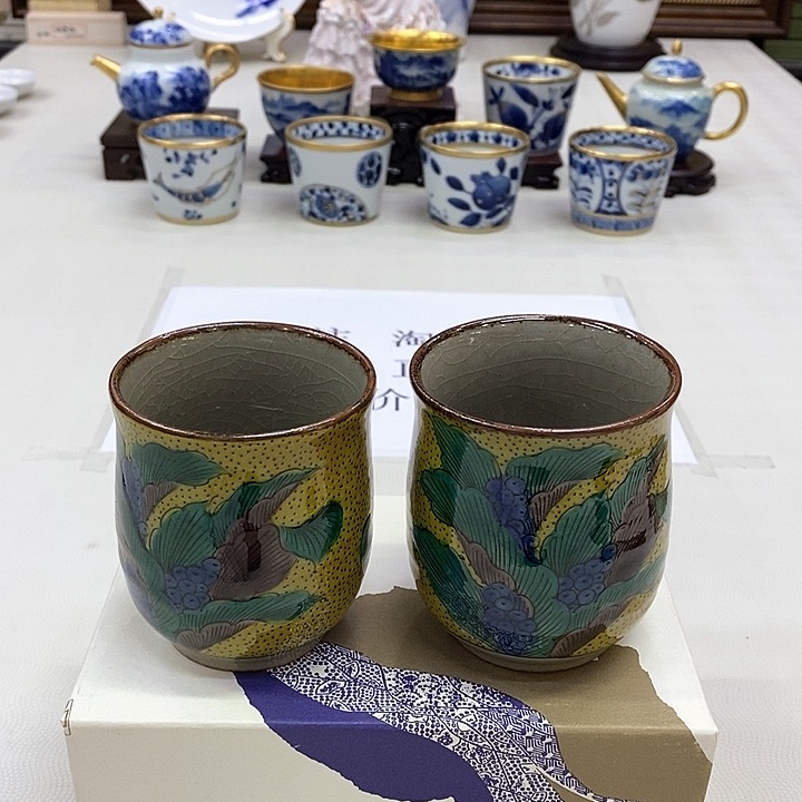 摆件进口九谷瓷器