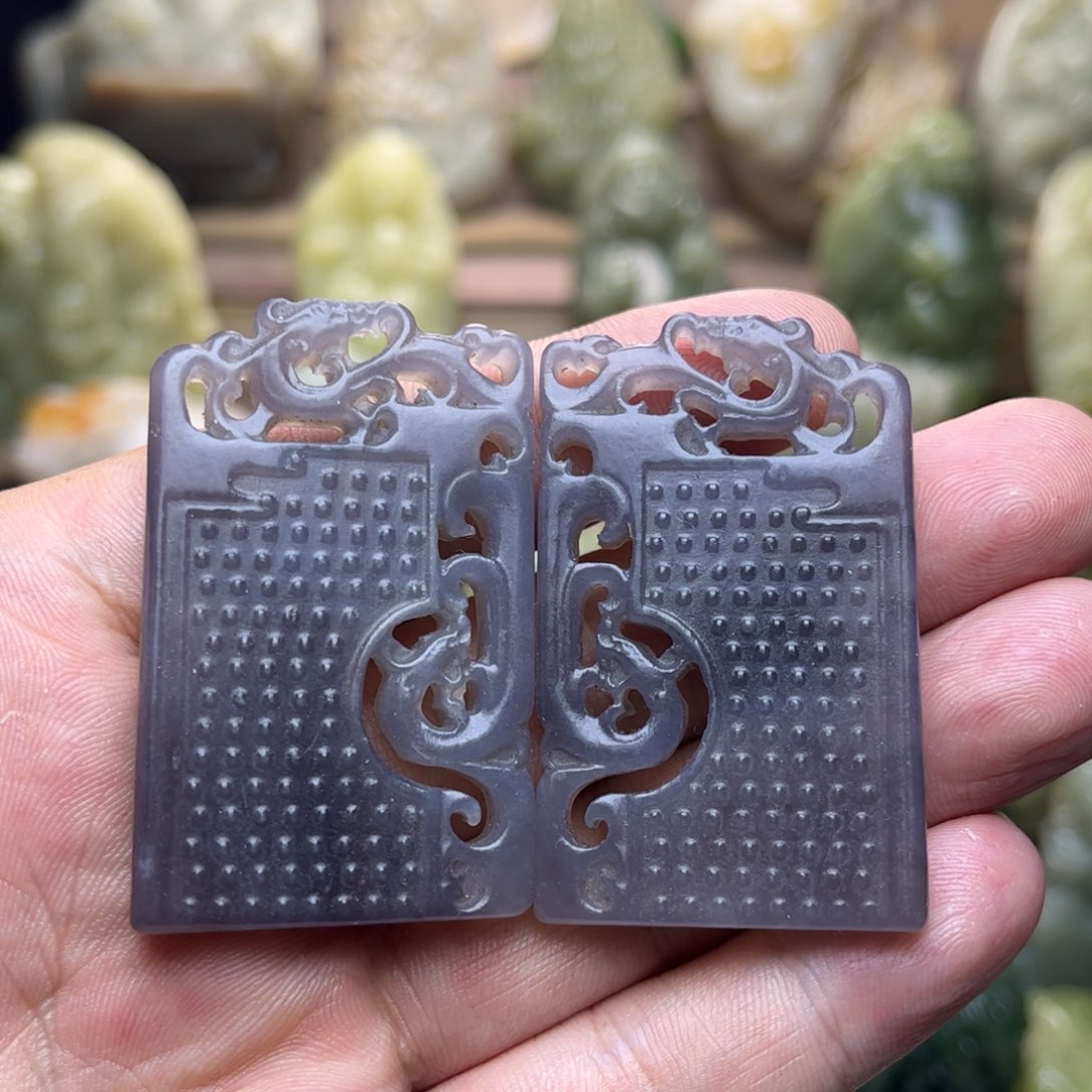 和田玉未镶嵌挂件