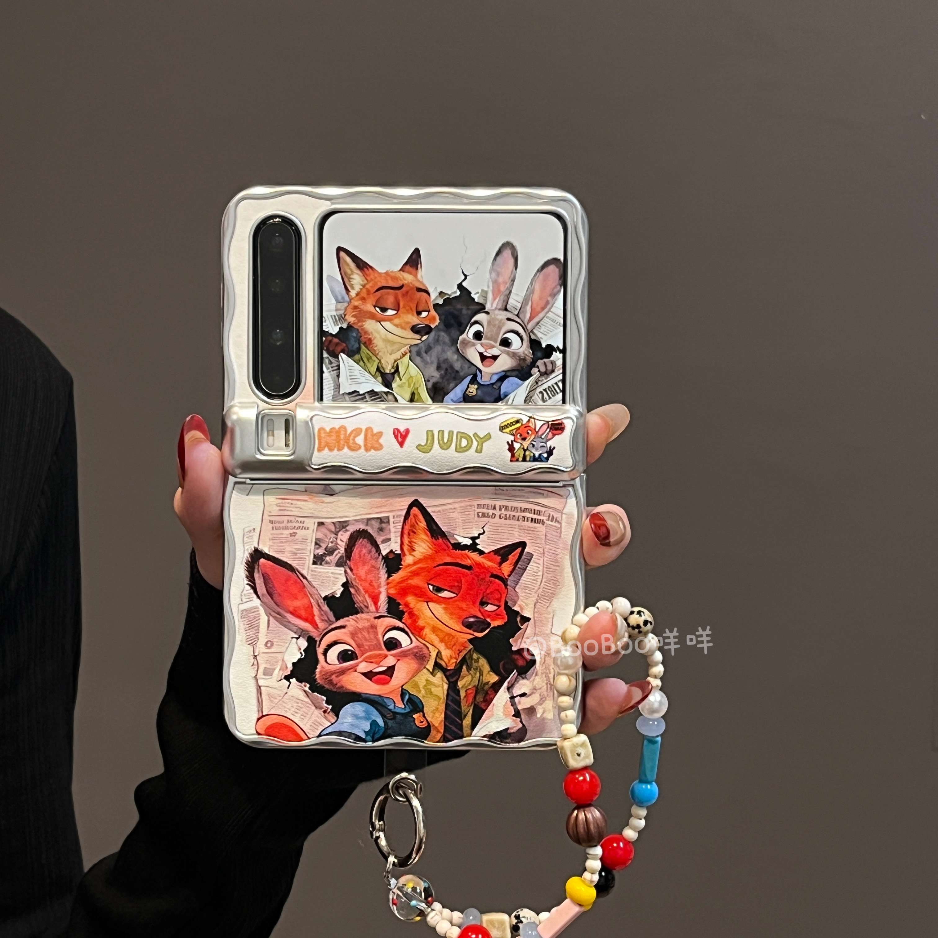 可爱卡通朱迪尼克海报翻盖小折叠适用华为PuraX新款手机壳px