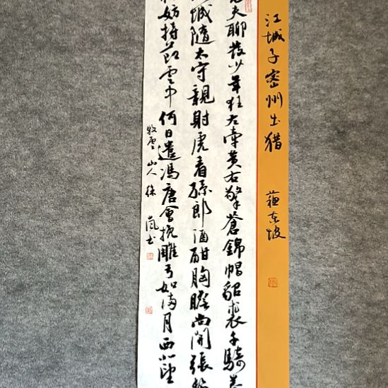 书法28*96厘米手写书法老夫