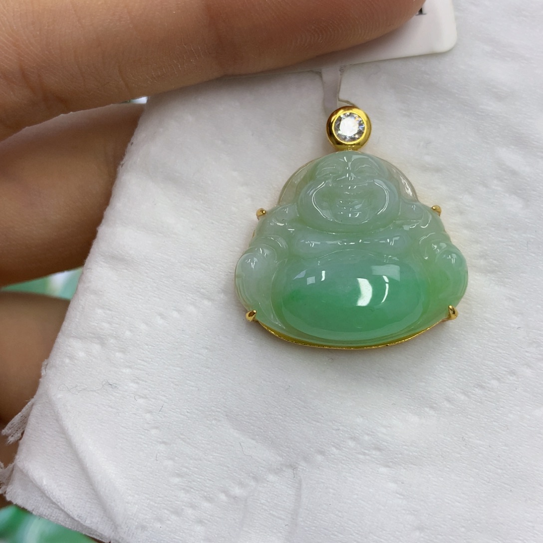 翡翠银S925镶嵌颈饰