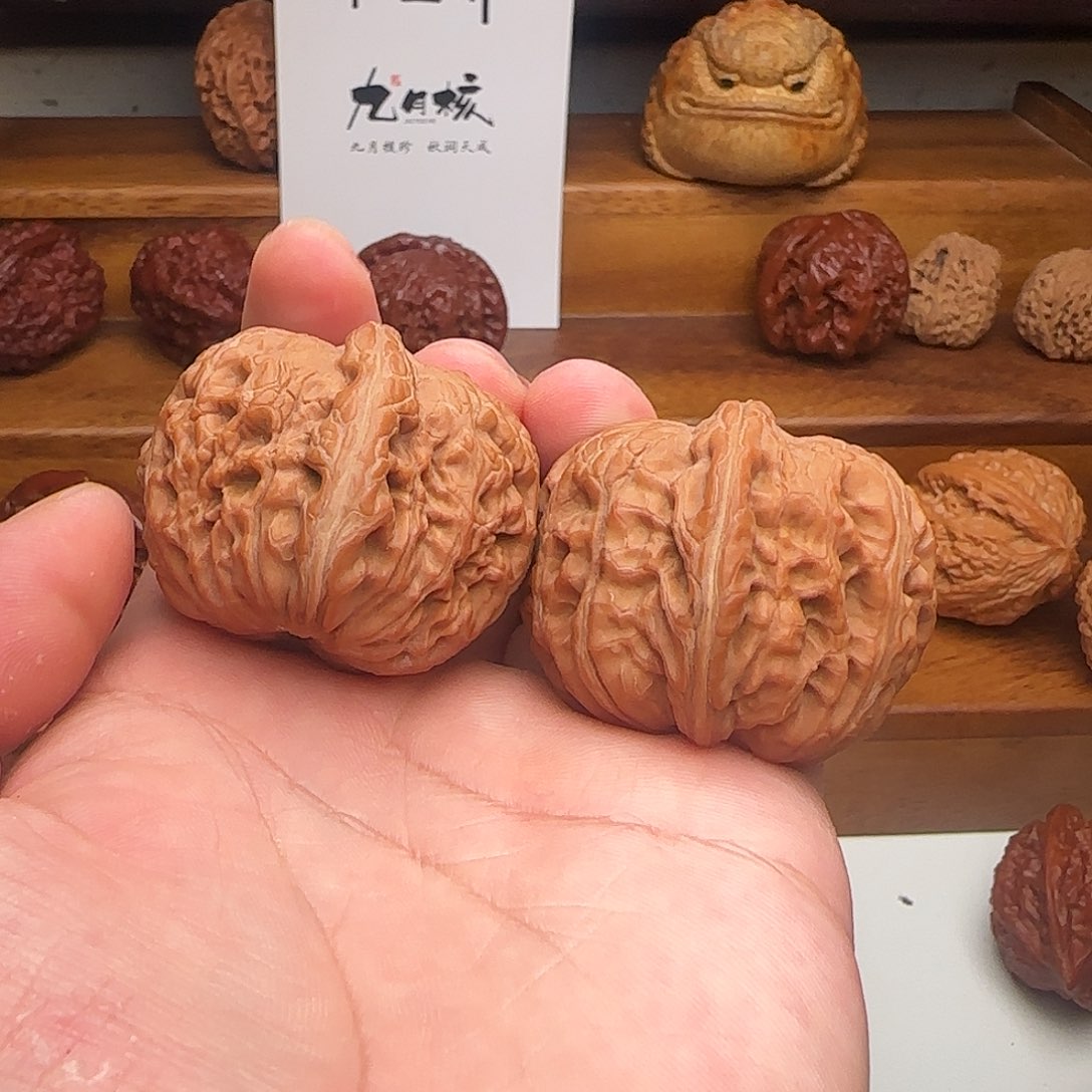 文玩核桃吊坠元宝全品无修