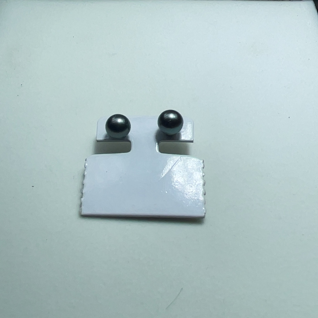 银S925镶嵌耳饰海水珍珠