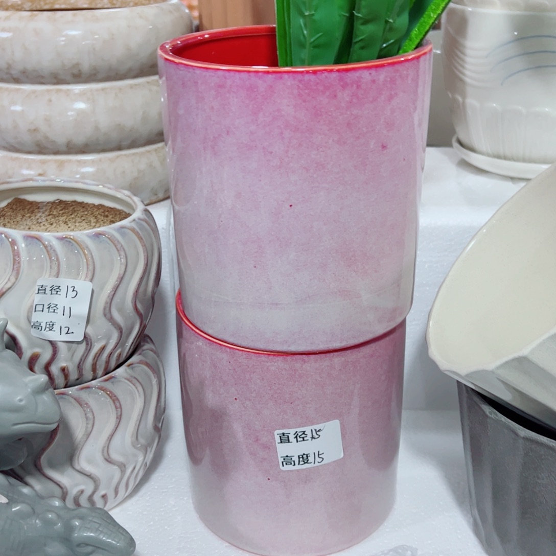 有孔，陶瓷花盆满10米包邮发货