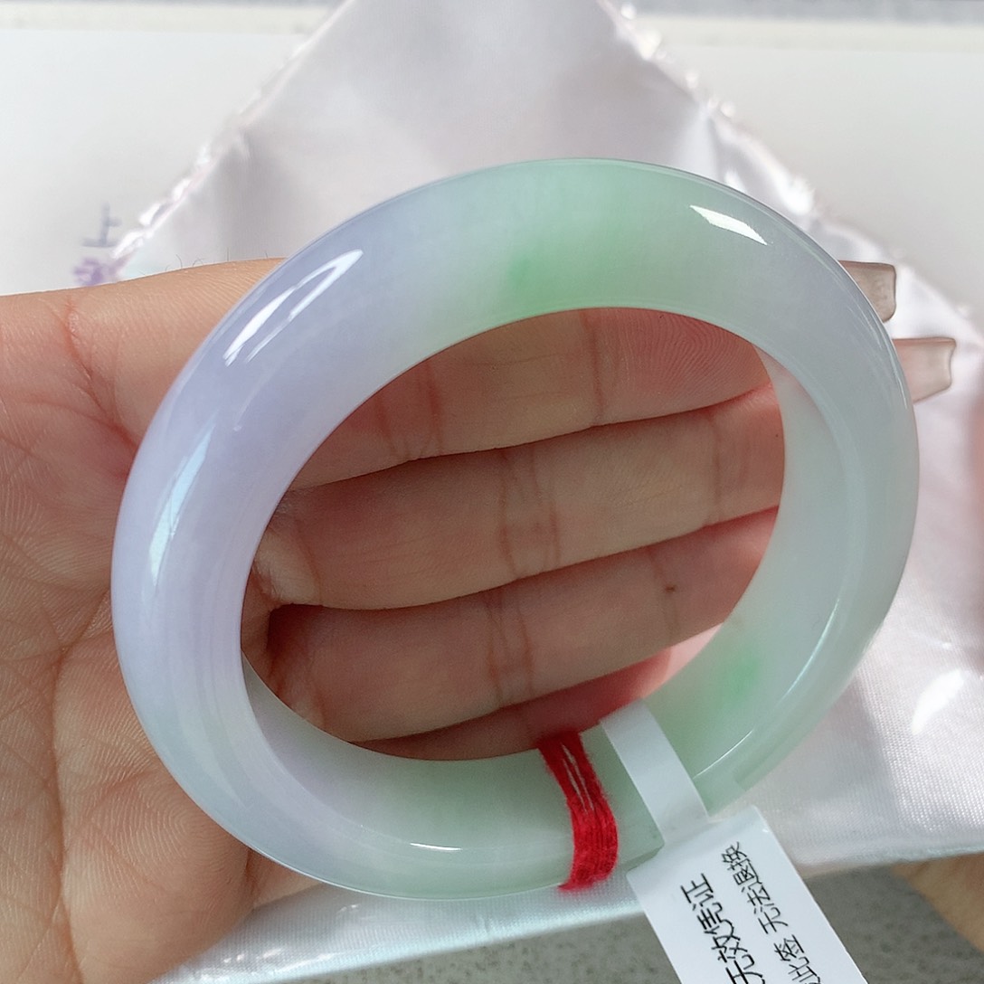 翡翠手镯未镶嵌春彩轮胎镯 ⑧⑦