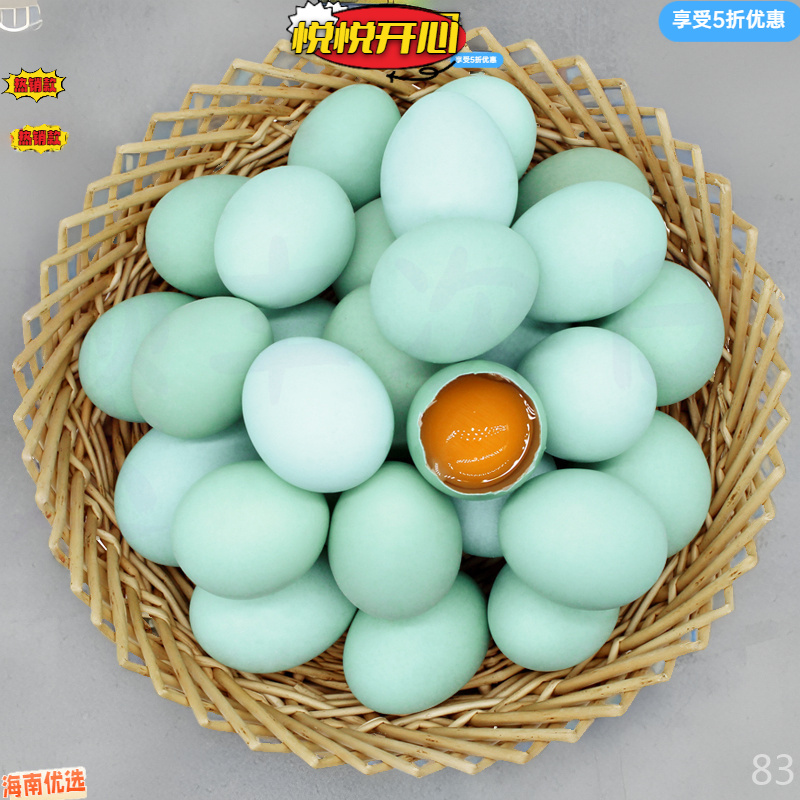 破损包赔高山现捡现发10枚乌鸡蛋绿壳蛋柴鸡蛋健康营养美味