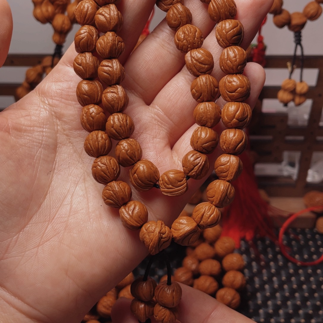 木质类龙纹桃枭手持