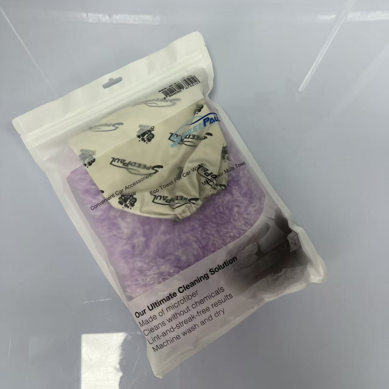 奥太供应链 WATERPROOF SHINE MITT(W.PURPLE) 超纤维洗车手套