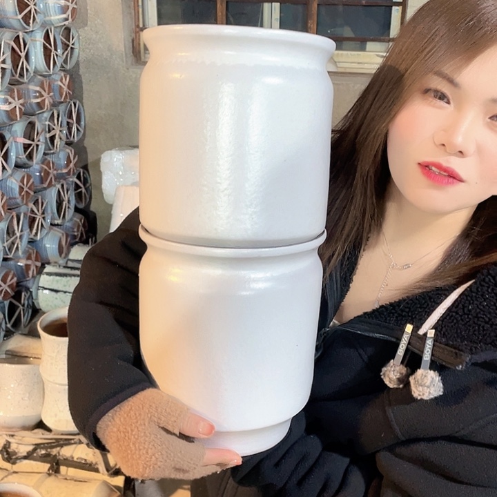 紫砂花盆正品口18高21