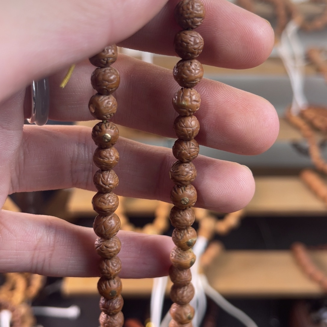 小***明吊坠凤眼菩提酸枣核108