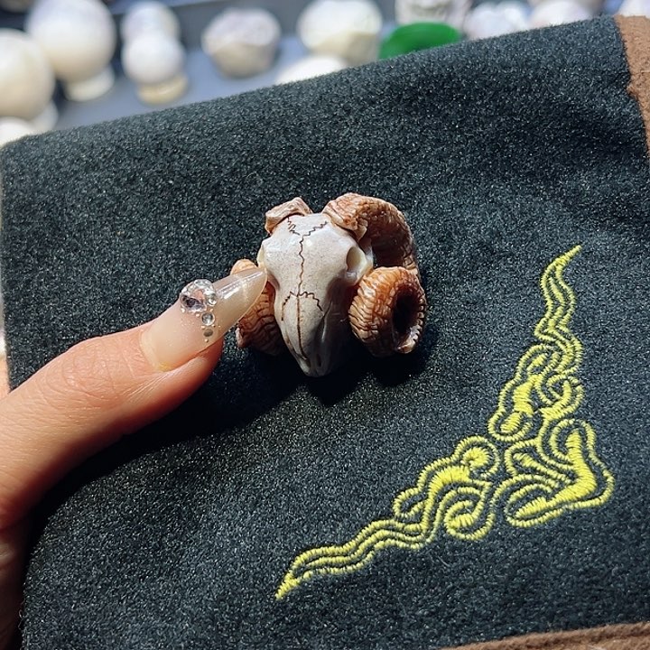 鹿骨把件鹿骨鹿角